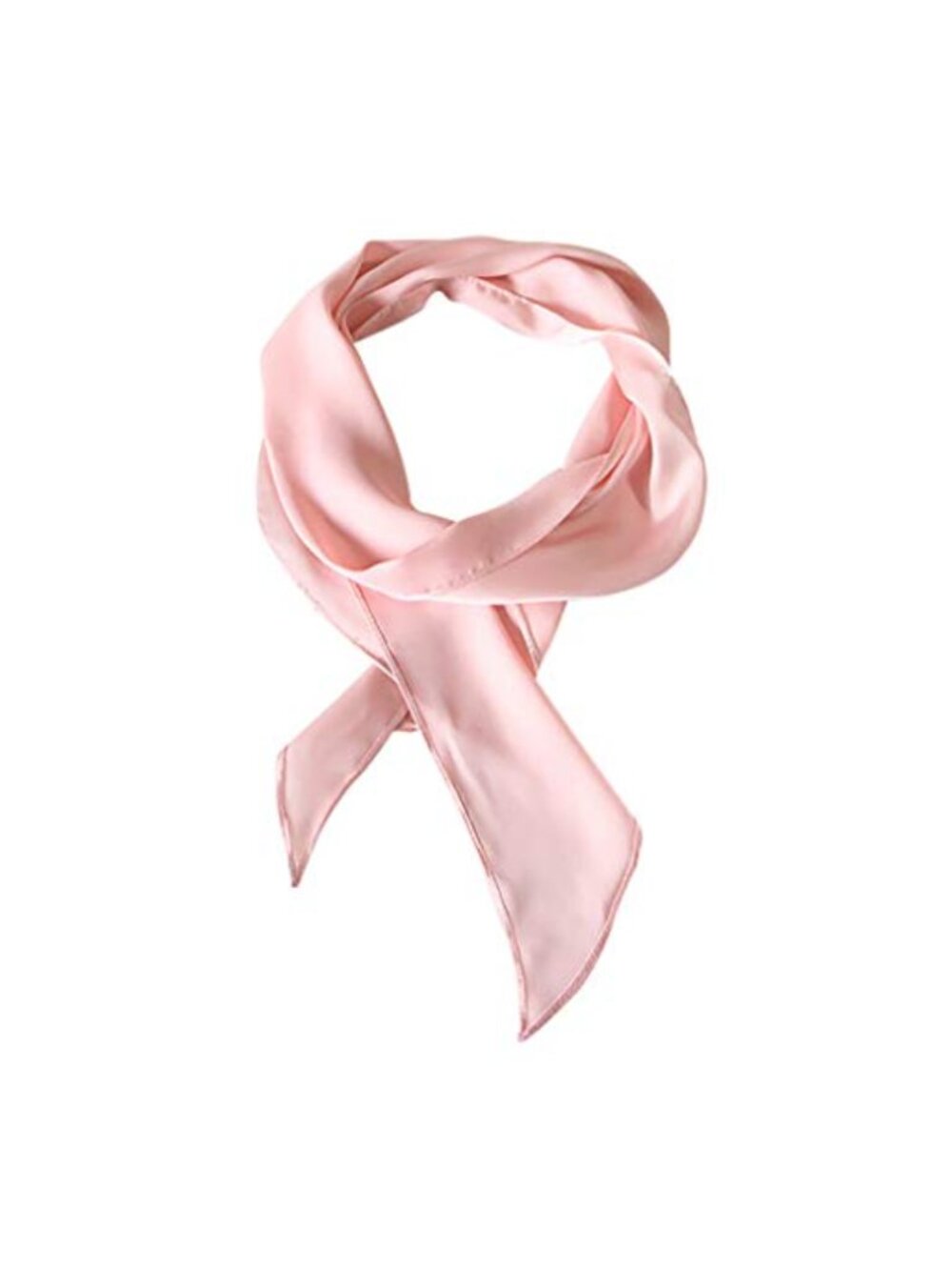 Solid Skinny Scarf Neckerchief Viscose 50s Costume Accessory